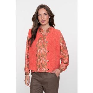 Geisha - Gilet - Salmon - Met Opvallende Knopen - Model 54537