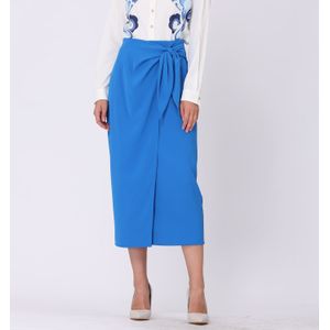 Wikkelrok - Vastgebonden aan de Zijkant - Hoog Taille - Recht - 85 cm