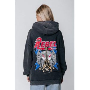 Colourful Rebel Rebel guitar oversized hoodie