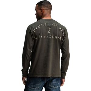 Butcher of Blue - QCC Loose Tee LS - Grijze Longsleeve - Organisch Katoen