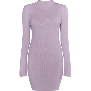 Mymo - Mini-gebreide Jurk - Violet - Dames