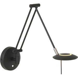 Steinhauer Moderne wandlamp - kunststof modern led l: 14cm voor binnen woonkamer eetkamer zwart