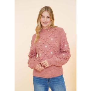 Geisha 44841-23 pullover dots and flowers