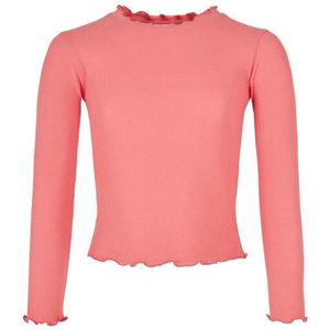 Urban Classics Meisjes t-shirt met korte geribde mouwen