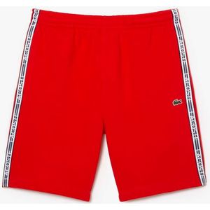 Lacoste - Flanellen Jogger Shorts - Oranje - Katoen