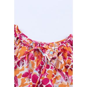 Bloemenprint Met Rimpeljurk