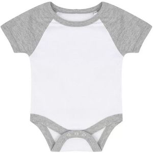 Larkwood Baby baseball bodysuit met korte mouwen