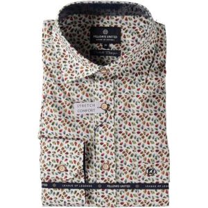 Fellows - Overhemd - Minimal Print - Heren - Katoen/Elasthan - Modern Fit