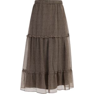 DreiMaster - Maxi Rok - Olijf - Dames - A-lijn