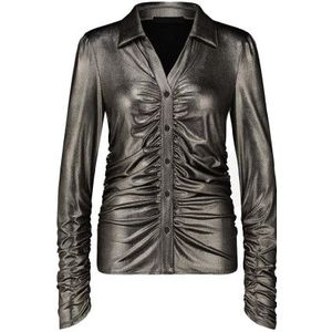 Jane Lushka - Luisa Blouse - Silver - Aangesloten Pasvorm