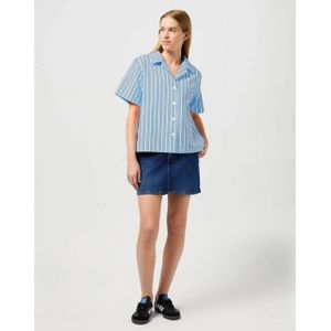 Wrangler - Camp Shirt - Bleached - 100% Katoen