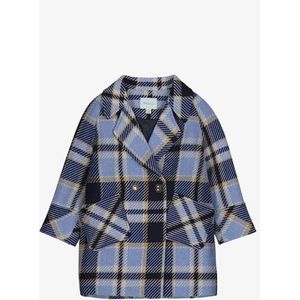 Abel & Lula - Geruite Winterjas - Blauw