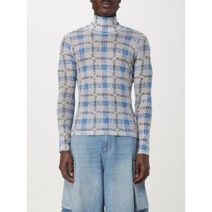 Mesh Gebreide Hoge Hals Langemouw Top