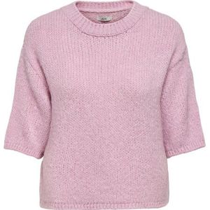 JDY - Gebreide T-shirt - Zacht - O-hals - 3/4 Mouwen - Knit Fit