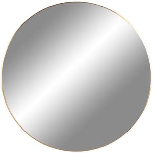 House Nordic Jersey mirror mirror with brass look frame Ã˜60 cm