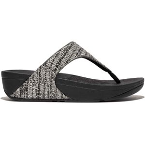 FitFlop - Lulu Shimmerweave - Sandalen - Zwart - Microvezel - Comfortabel