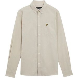 Lyle and Scott - Cotton Linen Button Down Shirt - Lange Mouw - Overhemden