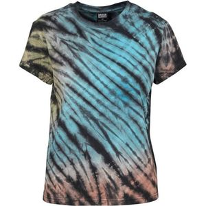 Urban Classics Dames tie dye boyfriend t-shirt
