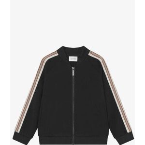 Les Deux Jongens vest sterling track zwart