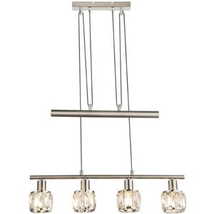 Globo Moderne hanglamp kris l:60cm e14 metaal -