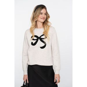 Geisha - 52587 - Trui - Beige Melange/Black - Dames