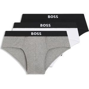 Boss - Heren Slips - Zwart - Katoen Stretch - Verpakking van Drie