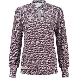 Helena Hart Top just print fazet 7470 faz fuchsia