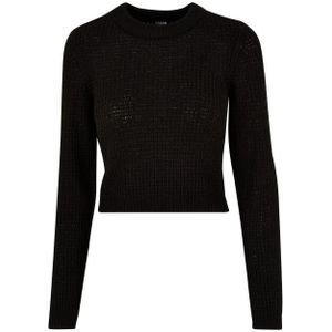 Urban Classics Dames wafel korte trui