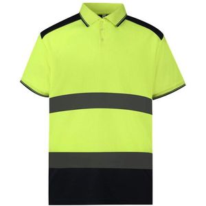 Yoko Tweekleurig poloshirt voor volwassenen