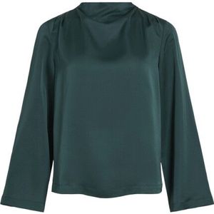 Vila - Vilutto High Neck Top - Blouse - Ponderosa Pine - Dames