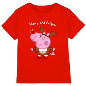 Peppa Pig Kinderen/kinderen george varken rendier t-shirt