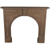 Clayre & Eef Schouw 130x21x104 cm Bruin Hout Schoorsteenmantel
