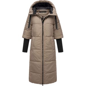 NAVAHOO - Ciao Miau XIV - Wintermantel - Taupe/Zwart