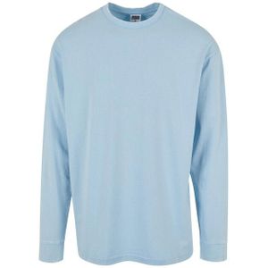 Urban Classics Heren zuur gewassen zwaargewicht boxy top met lange mouwen