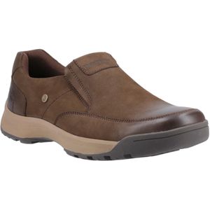 Hush Puppies - Vaun - Leren Instappers - Bruin