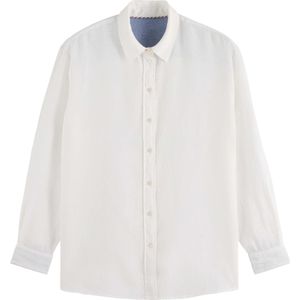 Scotch & Soda Oversized linen fit shirt white