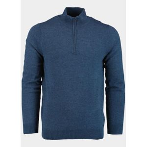 Bos Bright Blue Pullover half zip polywool 3019900/233