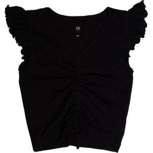 T-shirt met korte mouwen en ruches 665918 voor meisjes