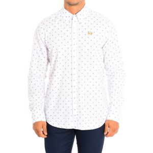 La Martina - Long Sleeve Shirt - Wit - Heren - Katoen