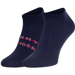 Tommy Hilfiger Heren contrast gestreepte enkelsokken (set van 2)