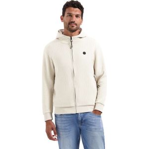 No Excess - Sweatvest - Taupe - Met Capuchon - Lange Mouw