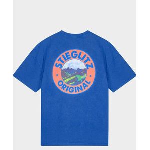 Stieglitz - Reya Oversized T-shirt - Blauw - 100% Organic Cotton - Sierra Nevada Collectie