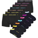 Jack & Jones Heren boxershorts trunks & sokken jacchris travelkit giftbox zwart/navy blazer 7-pack