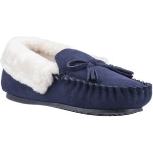 Hush Puppies - Agnes - Damenslippers - Marineblauw