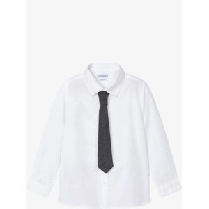 Mayoral - Overhemd - Wit - Jongens - Met Stropdas