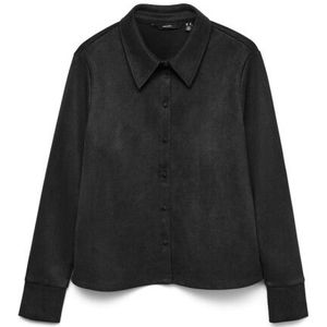 Vero Moda - Vmkreta Ls Shirt - Blouse - Zwart - Dames