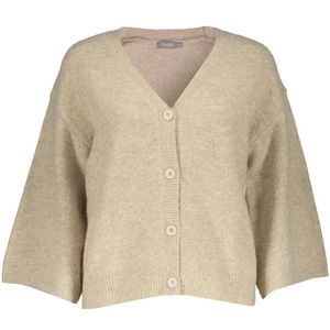 Geisha cardigan v-neck 3/4 sleeves 44560-14 720 sand