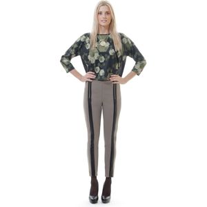 Crop Top - Geometrische Print - Transparante Achterkant