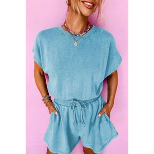 2-delige Korte Mouwen Jumpsuit Set