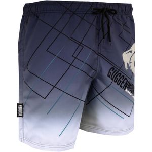 GUGGEN MOUNTAIN - Geruite Zwembroek - Wit Zwart - Heren
